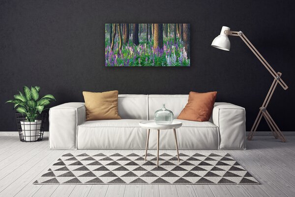 Obraz na plátne Les kvety príroda 100x50 cm