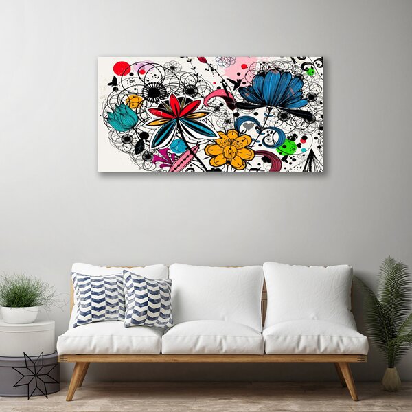 Obraz na plátne Abstrakcia umenie 100x50 cm