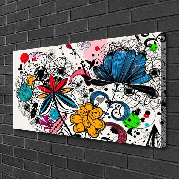 Obraz na plátne Abstrakcia umenie 100x50 cm