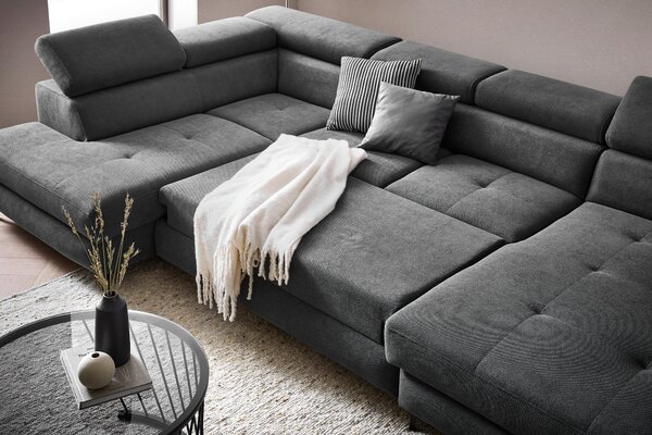 SEDACIA SÚPRAVA, textil, grafitová Stylife - Sedačky