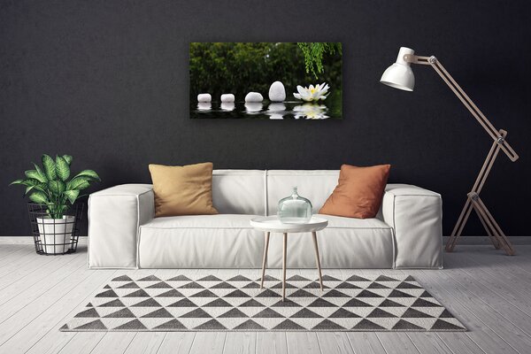 Obraz na plátne Kamene kvet umenie 100x50 cm