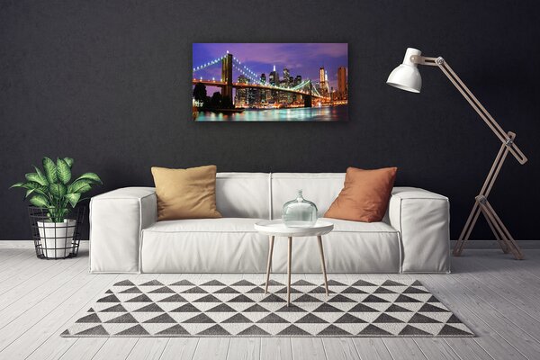 Obraz na plátne Most mesto architektúra 100x50 cm