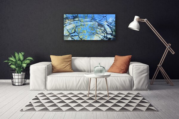 Obraz na plátne Voda stromy umenie 100x50 cm