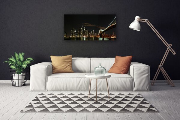 Obraz na plátne Most mesto architektúra 100x50 cm