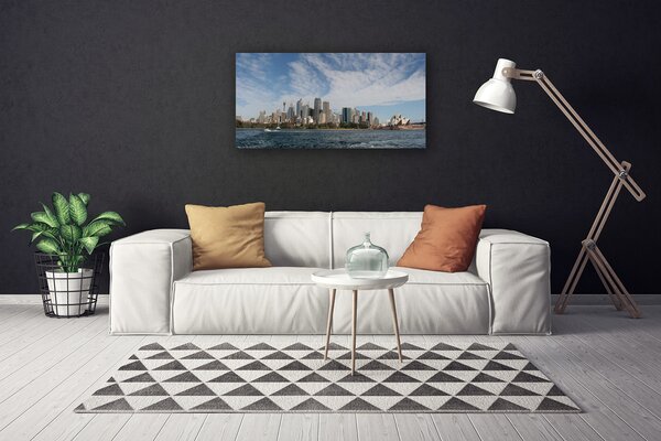 Obraz Canvas Mesto more domy sydney 100x50 cm