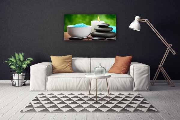 Obraz Canvas Sviečky kamene zen umenie 100x50 cm