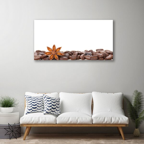 Obraz Canvas Káva zrnká kuchyňa 100x50 cm