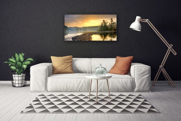 Obraz Canvas Jazero kamene krajina 100x50 cm
