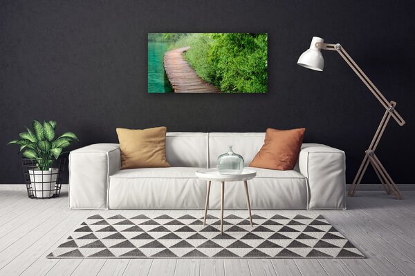 Obraz Canvas Most stromy architektúra 100x50 cm