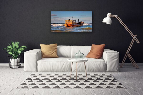 Obraz Canvas Loďka more príroda 100x50 cm
