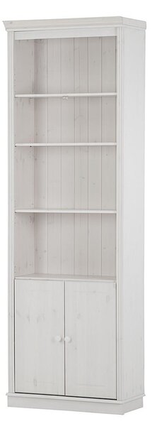 REGÁL, biela, borovica, 74/223/37 cm Livetastic - Online Only drobný nábytok, Online Only
