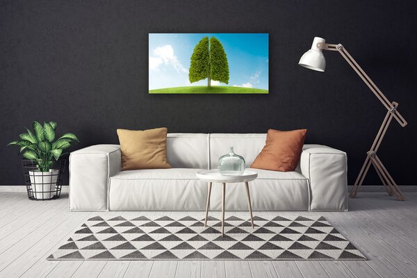 Obraz Canvas Tráva strom pľúca príroda 100x50 cm