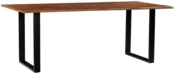 JEDÁLENSKÝ STÔL, akácia, čierna, farba vlašského orecha, 200/100/76 cm P & B - Online Only jedálne, Online Only