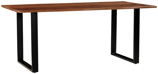 JEDÁLENSKÝ STÔL, akácia, čierna, farba vlašského orecha, 180/90/76 cm P & B - Online Only jedálne, Online Only
