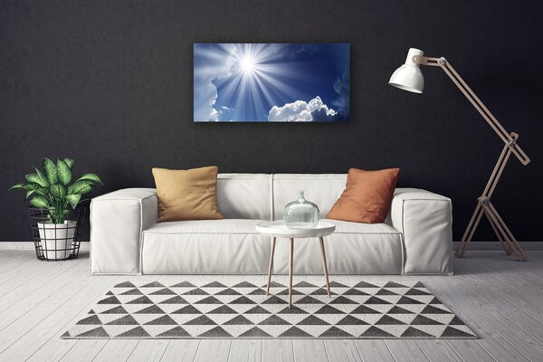 Obraz na plátne Slnko krajina 100x50 cm