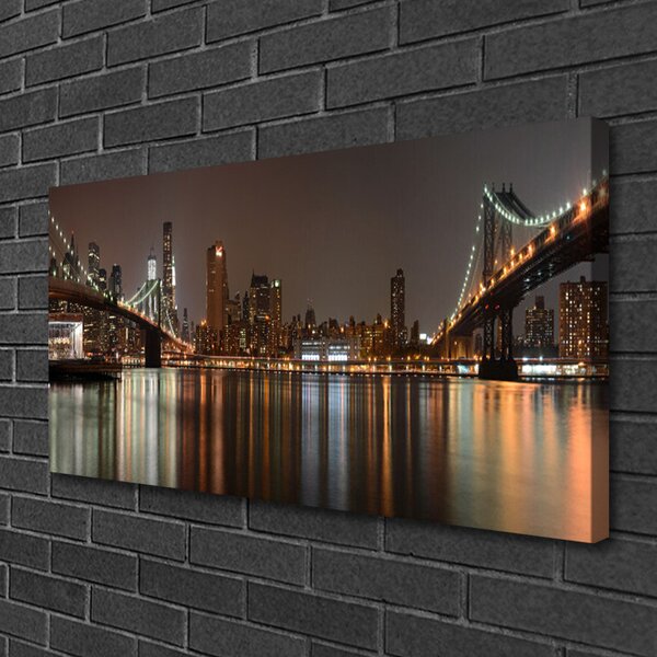 Obraz na plátne Mesto mosty architektúra 100x50 cm