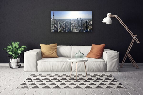 Obraz na plátne Mesto domy 100x50 cm