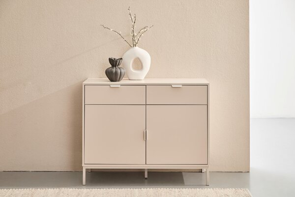 ŠIROKÁ KOMODA, kašmírová, 100/80/40 cm MID.YOU - Online Only drobný nábytok, Online Only
