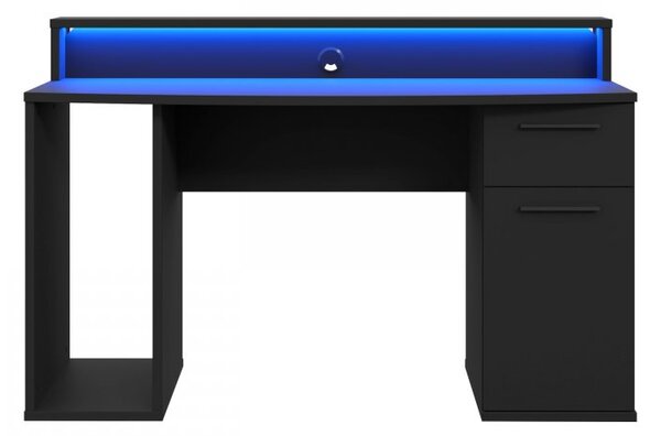 Mirjan24 PC stôl s Ayo LED osvetlením, Farby: čierny mat 5903211080609