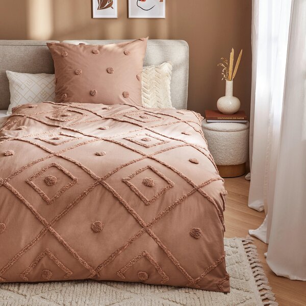 POSTEĽNÁ BIELIZEŇ, renforcé, hnedá, 135/200 cm Ambiente - Online Only bytové doplnky, Online Only