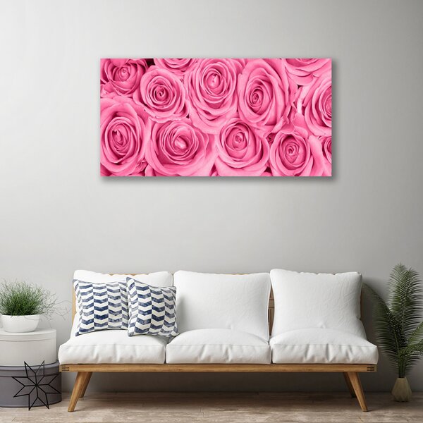 Obraz na plátne Ruže kvety rastlina 100x50 cm