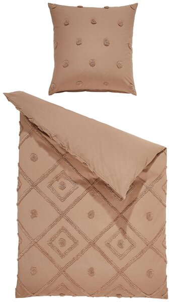 POSTEĽNÁ BIELIZEŇ, renforcé, hnedá, 135/200 cm Ambiente - Online Only bytové doplnky, Online Only