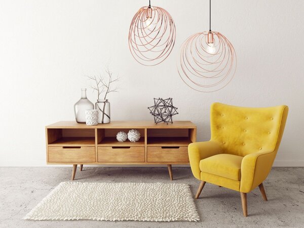 TooLight Stropné svietidlo Geometric II rose gold