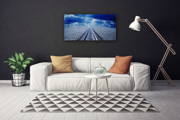 Obraz na plátne Koľaje architektúra 100x50 cm