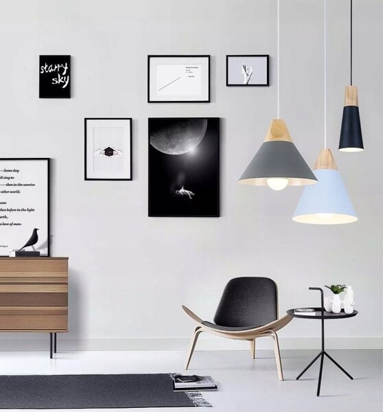 TooLight Stropné svietidlo Scandi C čierne