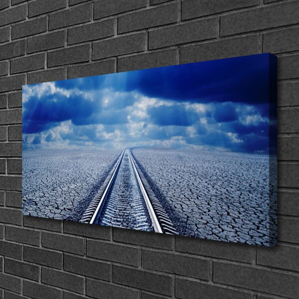 Obraz na plátne Koľaje architektúra 100x50 cm
