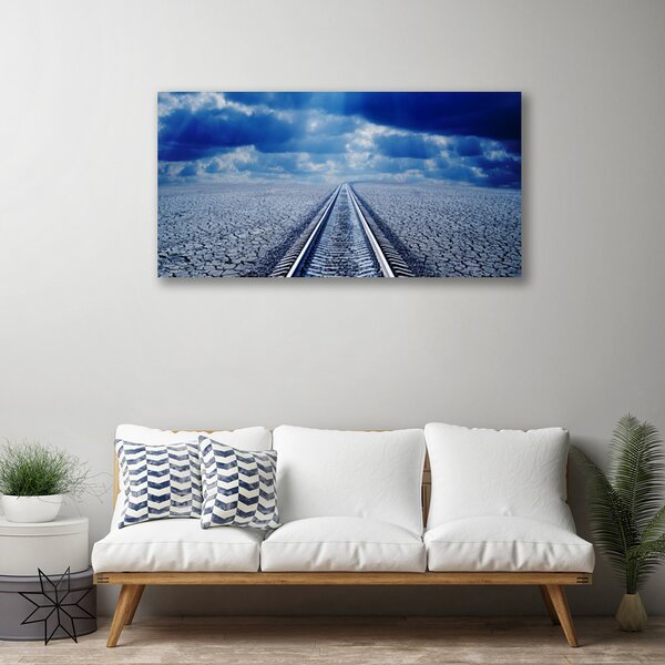 Obraz na plátne Koľaje architektúra 100x50 cm
