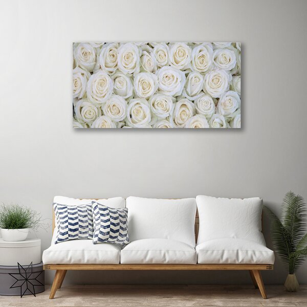 Obraz na plátne Ruže kvety rastlina 100x50 cm