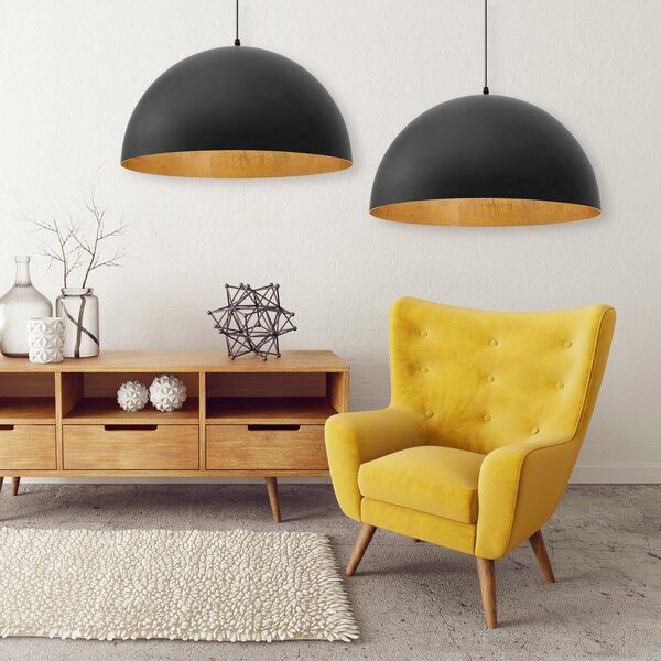 TooLight Stropné svietidlo BORA čierne 50 cm
