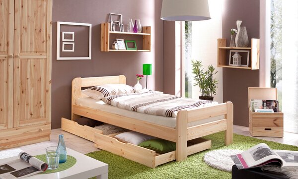 POSTEĽ, 90/200 cm farba borovice MID.YOU - Online Only spálne, Online Only