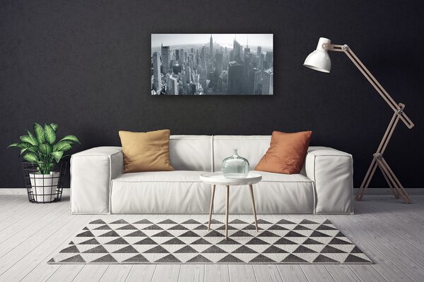 Obraz na plátne Mesto domy 100x50 cm