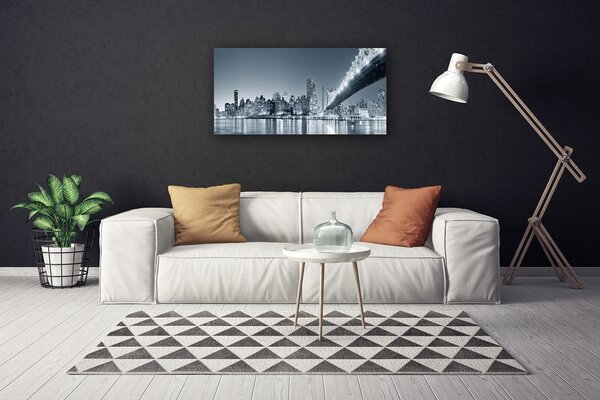 Obraz na plátne Mesto most architektúra 100x50 cm