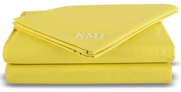 Plachta posteľná žltá pevná EMI: Pevná plachta 140x220