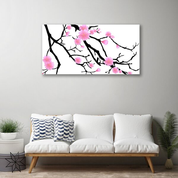 Obraz na plátne Stonky kvety umenie 100x50 cm