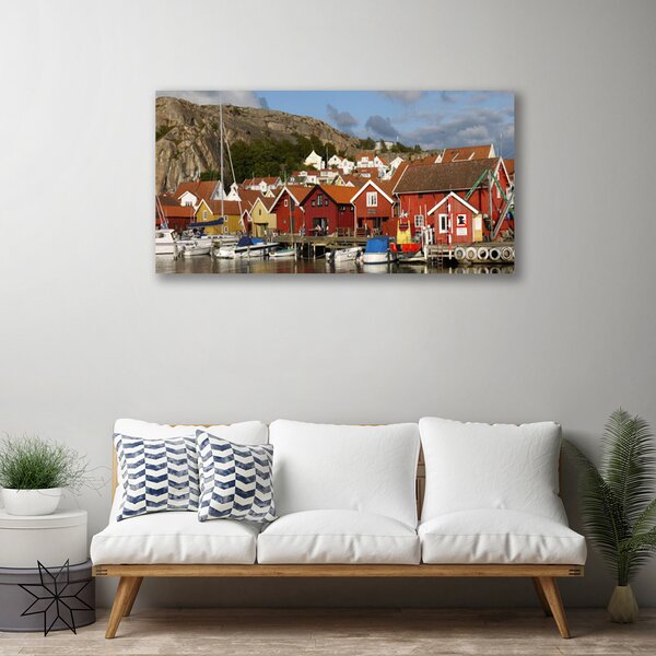 Obraz na plátne Mesto krajina 100x50 cm