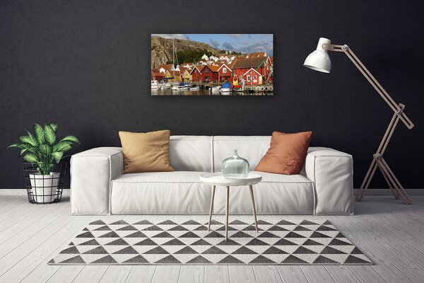 Obraz na plátne Mesto krajina 100x50 cm