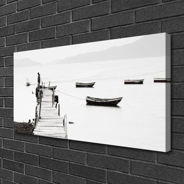 Obraz na plátne Most loďky architektúra 100x50 cm