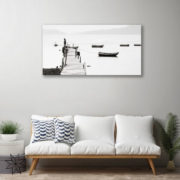 Obraz na plátne Most loďky architektúra 100x50 cm