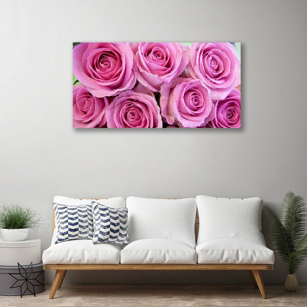 Obraz na plátne Ruže kvety rastlina 100x50 cm