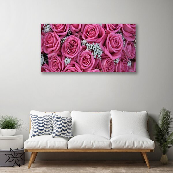 Obraz na plátne Ruže kvety rastlina 100x50 cm
