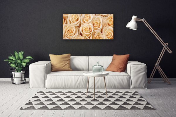 Obraz na plátne Ruže kvety rastlina 100x50 cm