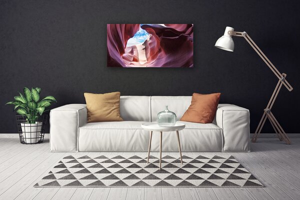 Obraz na plátne Skalka rieka koryto umenie 100x50 cm