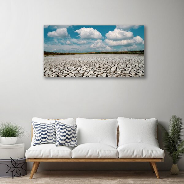 Obraz na plátne Vyschnutá rieka príroda 100x50 cm