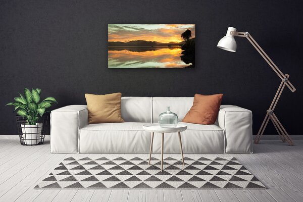 Obraz na plátne Voda hory príroda 100x50 cm