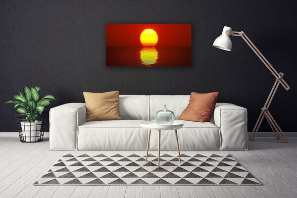 Obraz na plátne Západ slnka krajina 100x50 cm