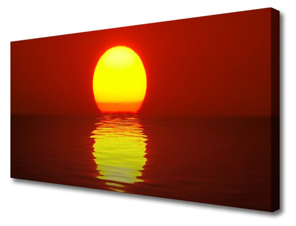 Obraz na plátne Západ slnka krajina 100x50 cm